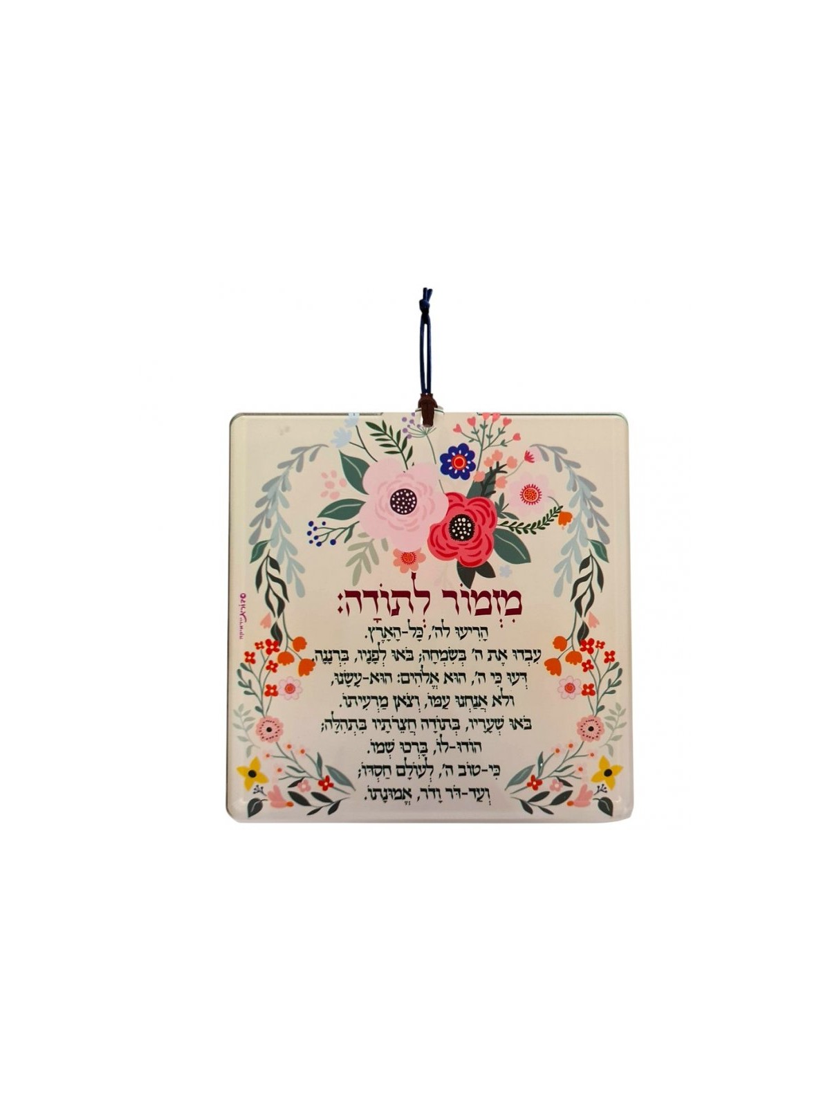 דורית יודאיקה מזמור תליית קיר אלומיניום ... | מתלי קיר מאת דורית